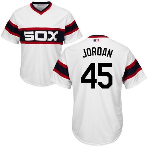 White Sox #45 Michael Jordan White Alternate Home Cool Base Stitched Youth Baseball Jersey
