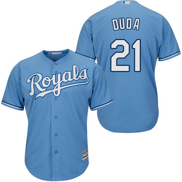 Royals #21 Lucas Duda Light Blue Cool Base Stitched Youth Baseball Jersey
