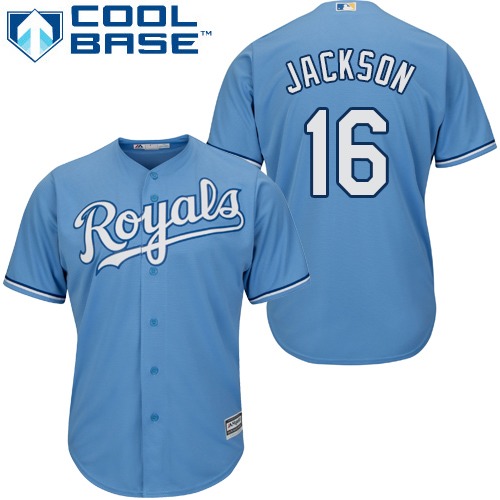 Royals #16 Bo Jackson Light Blue Cool Base Stitched Youth Baseball Jersey