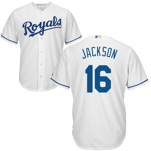 Royals #16 Bo Jackson White Cool Base Stitched Youth Baseball Jersey
