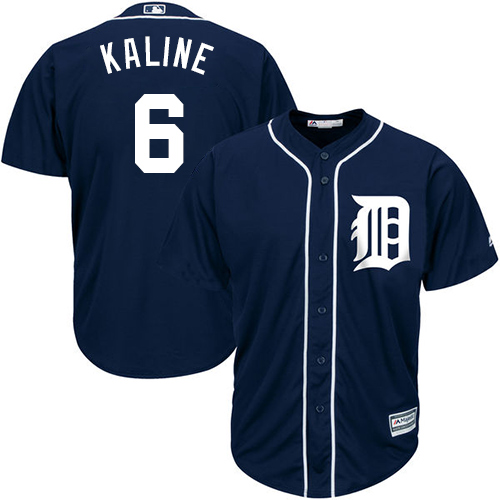 Tigers #6 Al Kaline Navy Blue Cool Base Stitched Youth Baseball Jersey