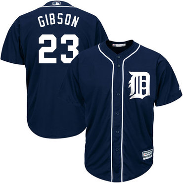 Tigers #23 Kirk Gibson Navy Blue Cool Base Stitched Youth Baseball Jersey