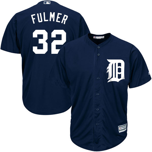 Tigers #32 Michael Fulmer Navy Blue Cool Base Stitched Youth Baseball Jersey