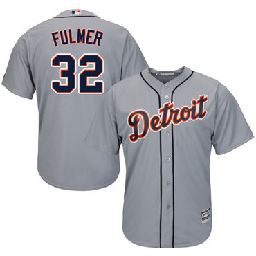 Tigers #32 Michael Fulmer Grey Cool Base Stitched Youth Baseball Jersey