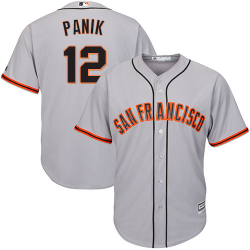 Giants #12 Joe Panik Grey Road Cool Base Stitched Youth Baseball Jersey