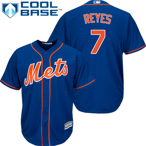 Mets #7 Jose Reyes Blue Cool Base Stitched Youth Baseball Jersey