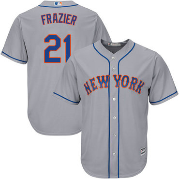 Mets #21 Todd Frazier Grey Cool Base Stitched Youth Baseball Jersey