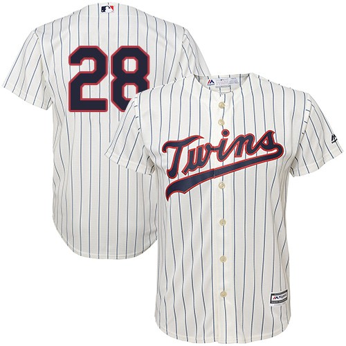 Twins #28 Bert Blyleven Cream Strip Cool Base Stitched Youth Baseball Jersey
