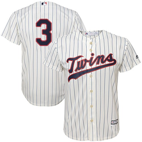 Twins #3 Harmon Killebrew Cream Strip Cool Base Stitched Youth Baseball Jersey