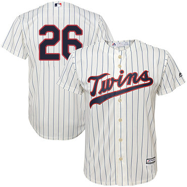 Twins #26 Max Kepler Cream Strip Cool Base Stitched Youth Baseball Jersey