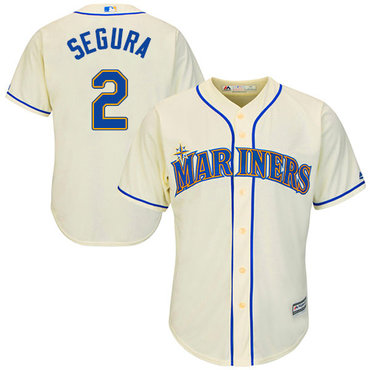 Mariners #2 Jean Segura Cream Cool Base Stitched Youth Baseball Jersey