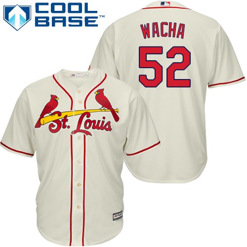 Cardinals #52 Michael Wacha Cream Cool Base Stitched Youth Baseball Jersey