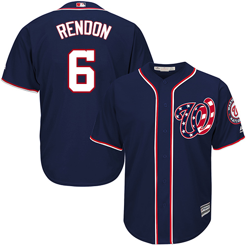 Nationals #6 Anthony Rendon Navy Blue Cool Base Stitched Youth Baseball Jersey
