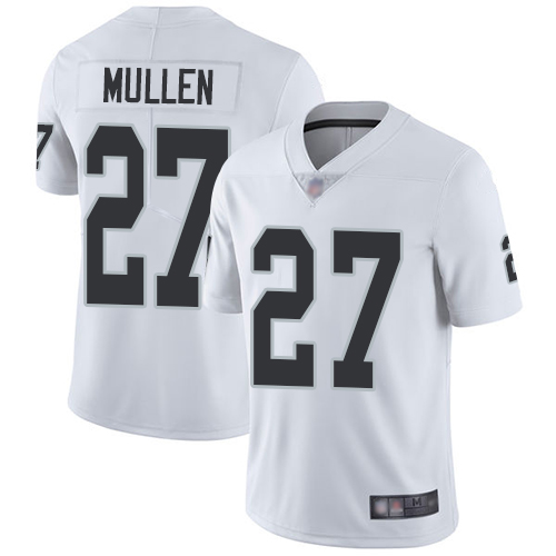 Raiders #27 Trayvon Mullen White Youth Stitched Football Vapor Untouchable Limited Jersey