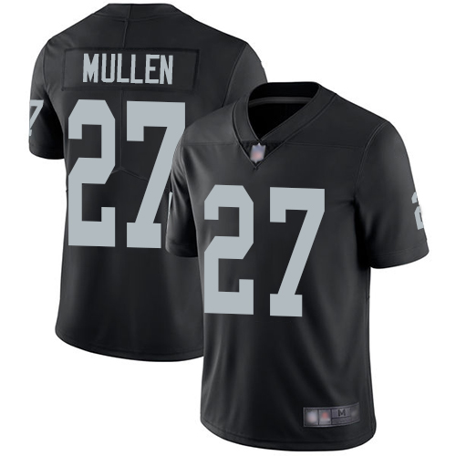 Raiders #27 Trayvon Mullen Black Team Color Youth Stitched Football Vapor Untouchable Limited Jersey