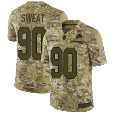 Redskins #90 Montez Sweat Camo Youth Stitched Football Limited 2018 Salute to Service Jersey