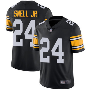 Steelers #24 Benny Snell Jr. Black Alternate Youth Stitched Football Vapor Untouchable Limited Jersey