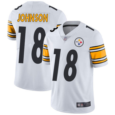 Steelers #18 Diontae Johnson White Youth Stitched Football Vapor Untouchable Limited Jersey