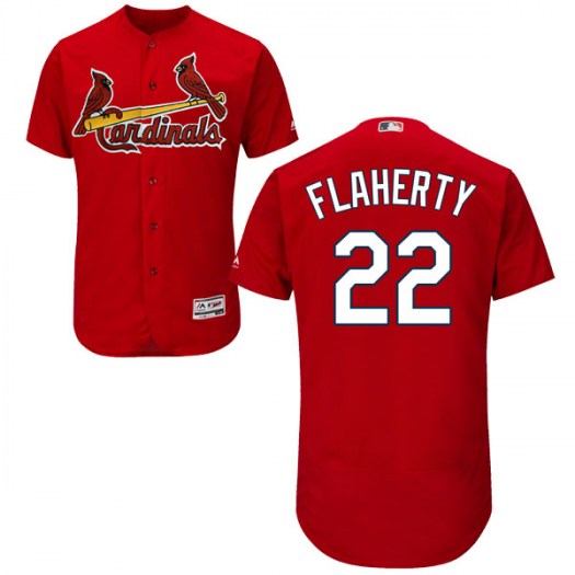 Men's St. Louis Cardinals #22 Jack Flaherty Authentic Scarlet Flex Base Alternate Collection Jersey