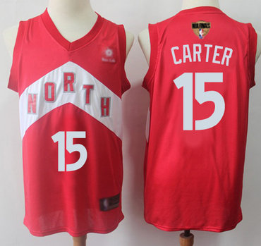 Raptors #15 Vince Carter Red 2019 Finals Bound Basketball Swingman Earned Edition Jersey