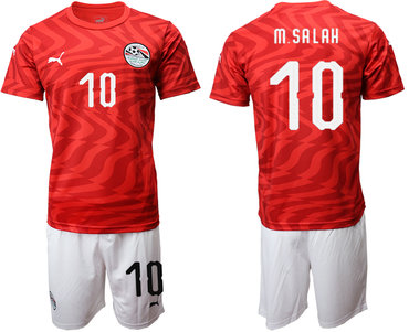 2019-20 Egypt 10 M.SALAH Home Soccer Jersey