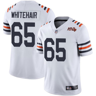 Bears #65 Cody Whitehair White Alternate Youth Stitched Football Vapor Untouchable Limited 100th Season Jersey
