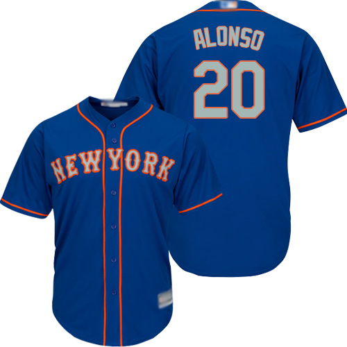 Mets #20 Pete Alonso Blue New Cool Base Alternate Home Stitched Baseball Jersey