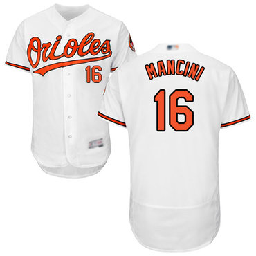 Orioles #16 Trey Mancini White Flexbase Authentic Collection Stitched Baseball Jersey