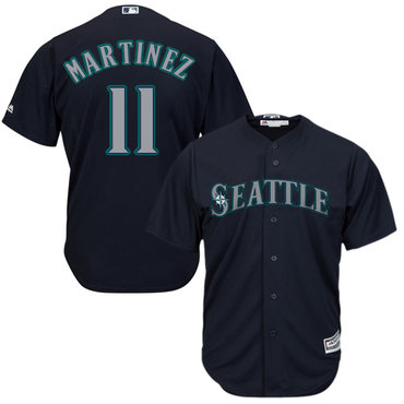 Youth Mariners #11 Edgar Martinez Navy Blue Cool Base Stitched Baseball Jersey