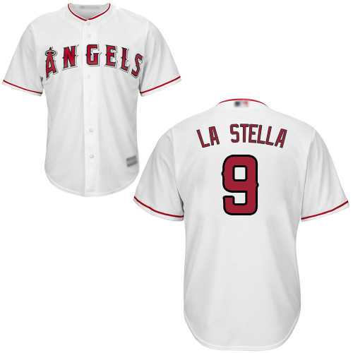 Angels of Anaheim #9 Tommy La Stella White New Cool Base Stitched Baseball Jersey
