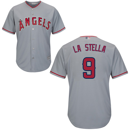 Angels of Anaheim #9 Tommy La Stella Grey New Cool Base Stitched Baseball Jersey