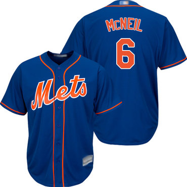 Mets #6 Jeff McNeil Blue New Cool Base Stitched Baseball Jersey