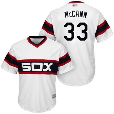 White Sox #33 James McCann White New Cool Base Stitched Baseball Jersey