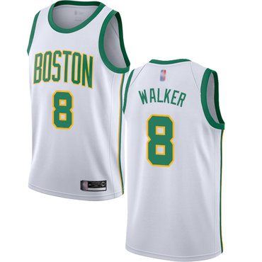 Celtics #8 Kemba Walker White Basketball Swingman City Edition 2018-19 Jersey
