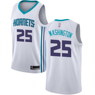 Hornets #25 PJ Washington White Basketball Jordan Swingman Association Edition Jersey