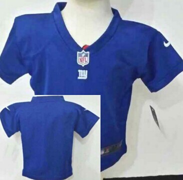 Nike New York Giants Custom Blue Toddlers Jersey