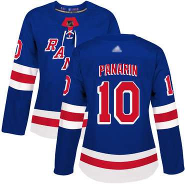 Rangers #10 Artemi Panarin Royal Blue Home Authentic Women's Stitched Hockey Jersey