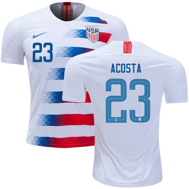 USA #23 Acosta Home Soccer Country Jersey