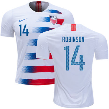 USA #14 Robinson Home Soccer Country Jersey