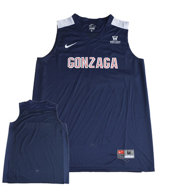 Gonzaga Bulldogs Navy Men's Customized College Basketball Jersey