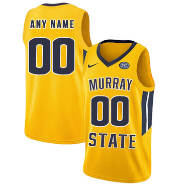 Murray State Racers Customized Yellow College Basketball Jersey