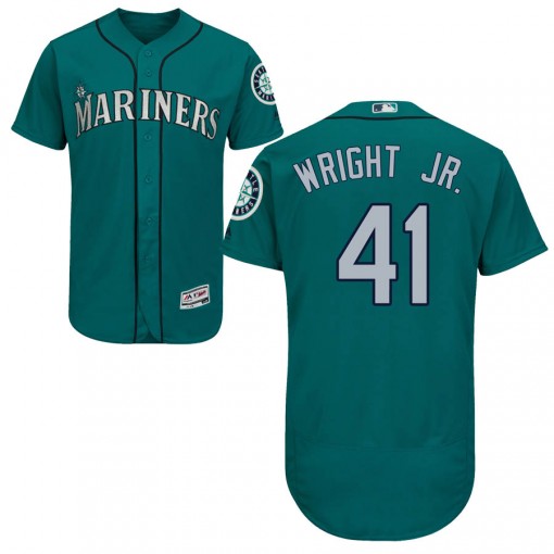 Youth Seattle Mariners #41 Mike Wright Jr. Authentic Green Flex Base Alternate Collection Jersey