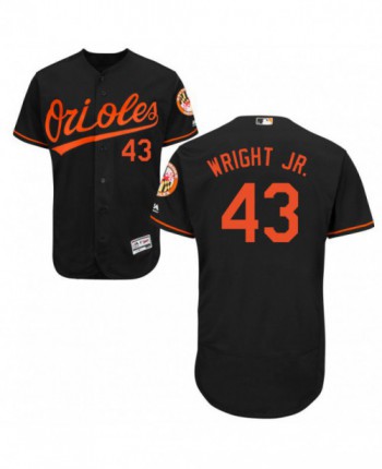 Youth Baltimore Orioles #43 Mike Wright Jr. Authentic Black Alternate Flex Base Jersey