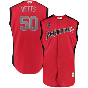 MLB American League 50 Mookie Betts Red 2019 All-Star Game Men Jersey