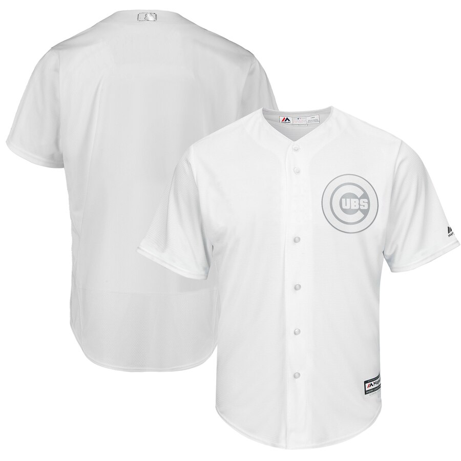 Men's Chicago Cubs Blank White 2019 Players' Weekend Player Jersey