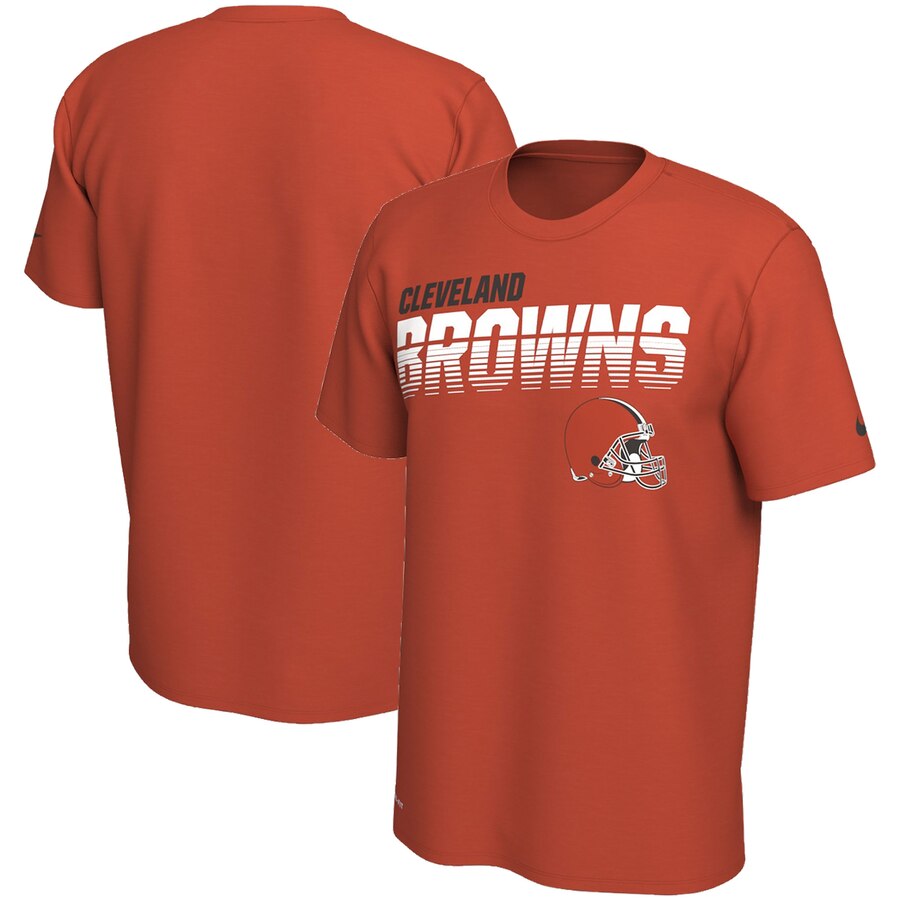 Cleveland Browns Nike Sideline Line of Scrimmage Legend Performance T Shirt Orange