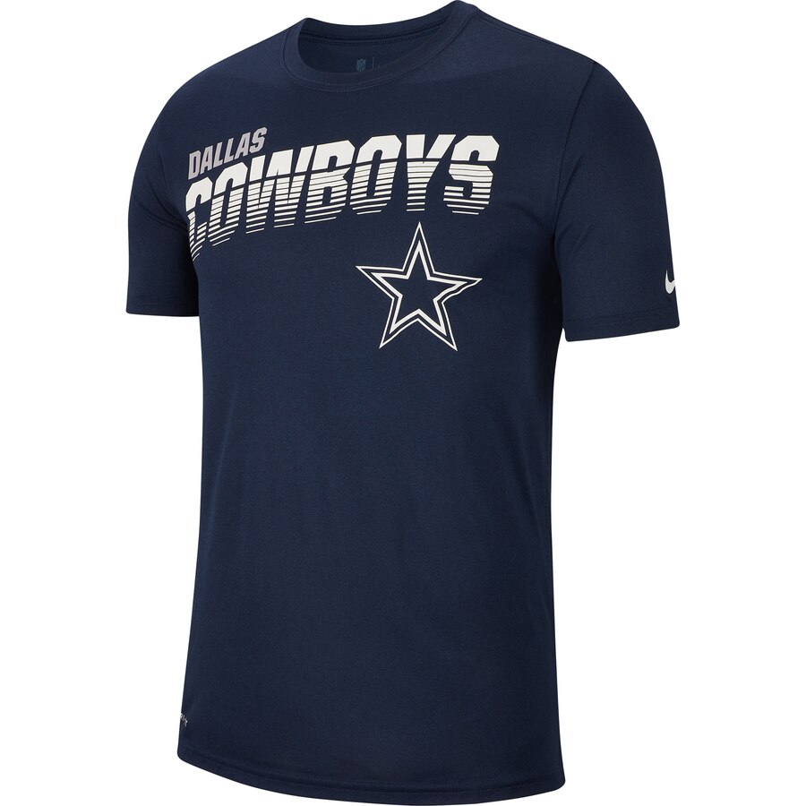 Dallas Cowboys Nike Sideline Line of Scrimmage Legend Performance T Shirt Navy