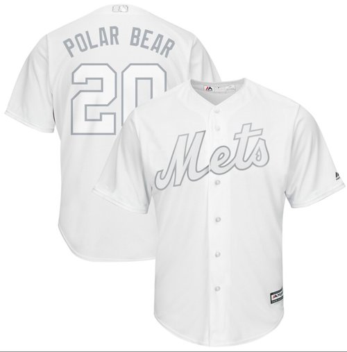 Mets #20 Pete Alonso White Polar Bear Players Weekend Cool Base Stitched Baseball Jersey