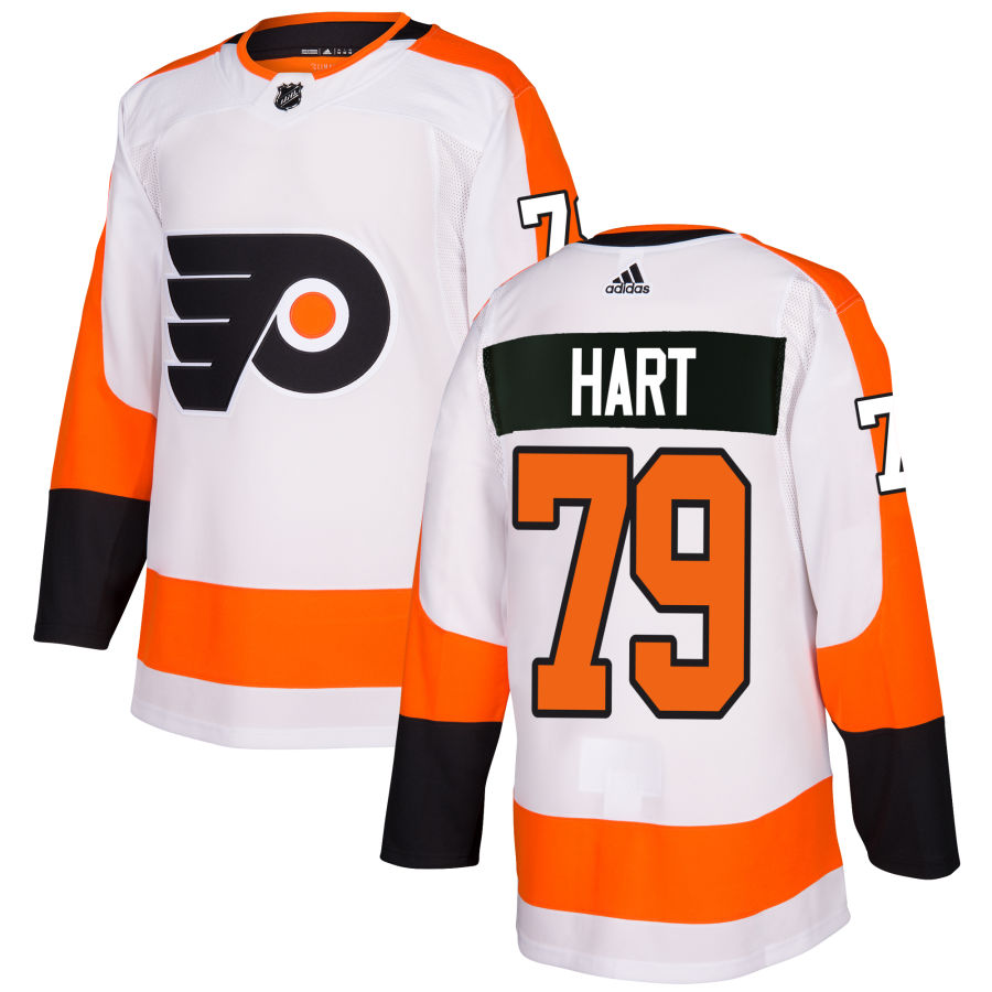 Adidas Philadelphia Flyers #79 Carter Hart White Authentic Stitched NHL Jersey