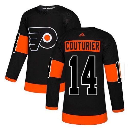 Men's Philadelphia Flyers #14 Sean Couturier Black Adidas NHL Alternate Jersey